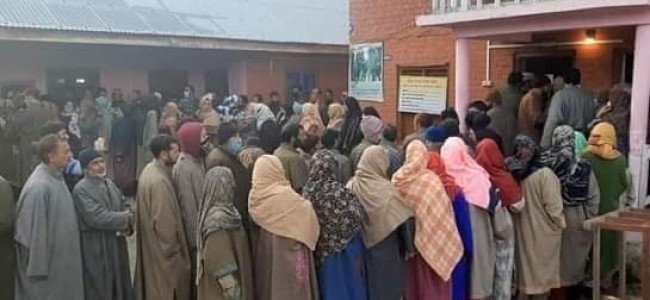 DDC polls: Over 3 per cent polling recorded till 9 am in three Bandipora panchayat blocks