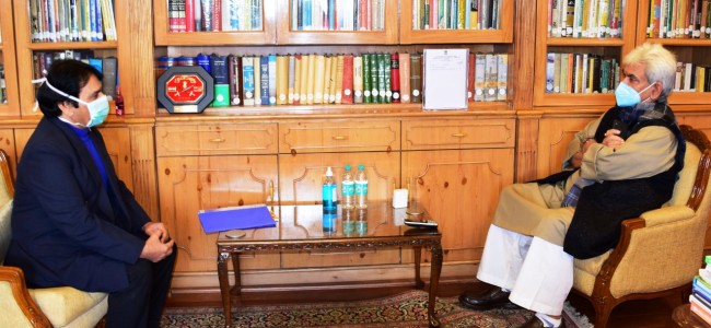 Director SKIMS calls on Lt Governor Director SKIMS calls on Lt Governor