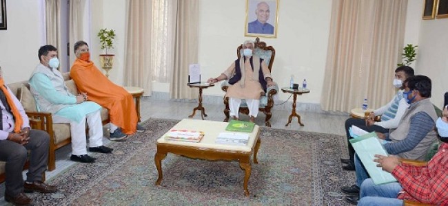 MP, ex-Legislators, public deputations call on Lt Governor MP, ex-Legislators, public deputations call on Lt Governor