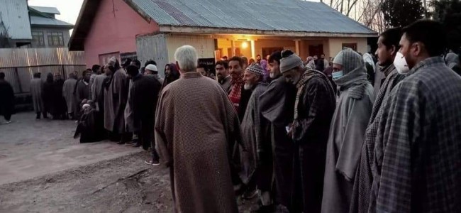 40.91% votes polled till 1 PM across J&K 40.91% votes polled till 1 PM across J&K
