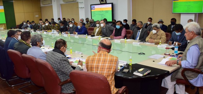 Lt Governor reviews implementation of PMDP projects Lt Governor reviews implementation of PMDP projects