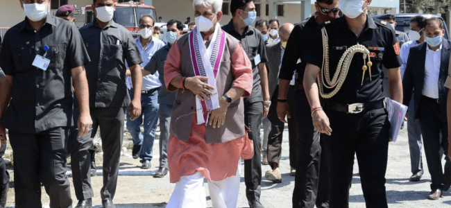 Youth ready to contribute for self-reliant Jammu and Kashmir: LG Sinha Youth ready to contribute for self-reliant Jammu and Kashmir: LG Sinha