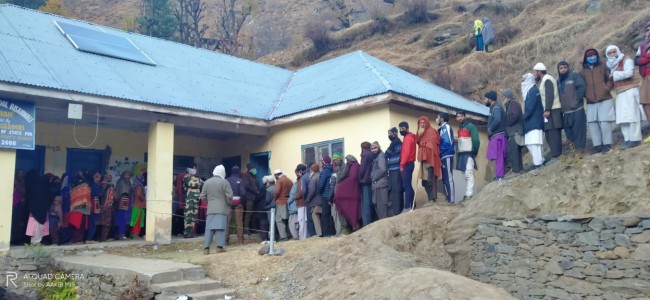 DDC Elections- 3rd Phase  43.03% votes polled till 1PM across J&K DDC Elections- 3rd Phase  43.03% votes polled till 1PM across J&K