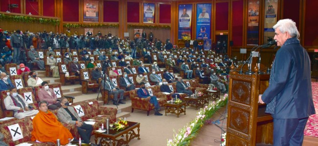 Lt Governor terms the launch of SEHAT Scheme as glorious chapter of J&K’s history Lt Governor terms the launch of SEHAT Scheme as glorious chapter of J&K’s history