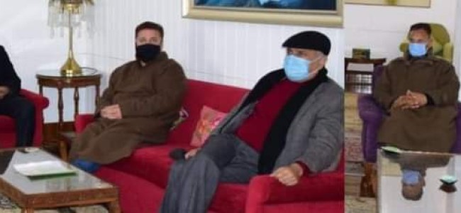 NC deputation, BDC members meet Lt. Governor in Srinagar NC deputation, BDC members meet Lt. Governor in Srinagar