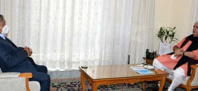 NC, CPI (M) Leaders call on Lt Governor; express gratitude for successful conduct of DDC elections NC, CPI (M) Leaders call on Lt Governor; express gratitude for successful conduct of DDC elections