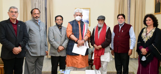 JKNPP delegation calls on Lt Governor JKNPP delegation calls on Lt Governor