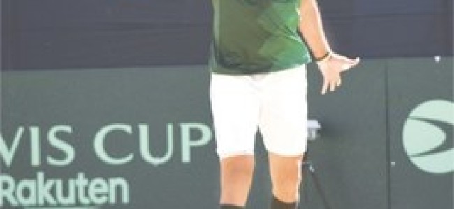 Japan dominate opening singles of Davis Cup tie against Pakistan Japan dominate opening singles of Davis Cup tie against Pakistan