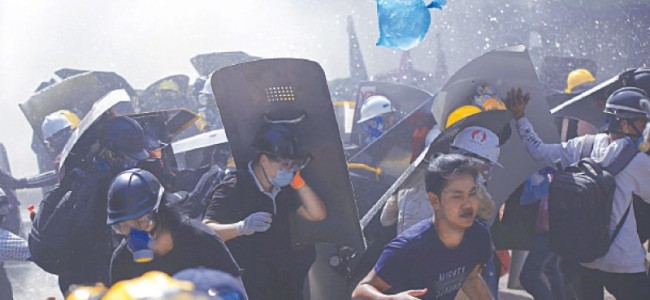 Three people shot dead in Myanmar protest Three people shot dead in Myanmar protest