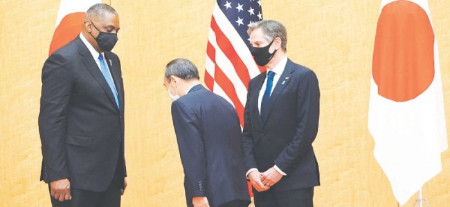 US, Japan warn China on ‘coercion, destabilising behaviour’ US, Japan warn China on ‘coercion, destabilising behaviour’