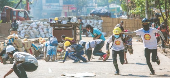 9 more killed in Myanmar as troops fire at protesters 9 more killed in Myanmar as troops fire at protesters