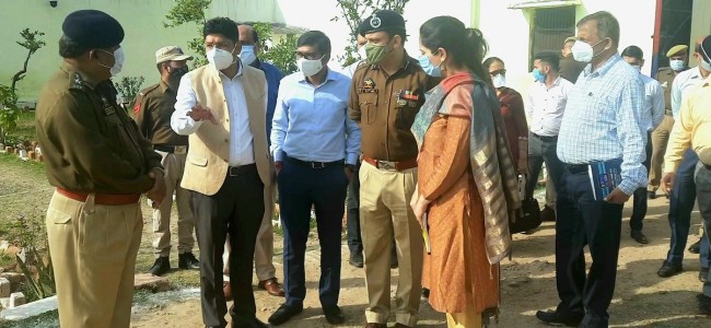 Div Com visits holding centre at Hiranagar, interacts with internees Div Com visits holding centre at Hiranagar, interacts with internees