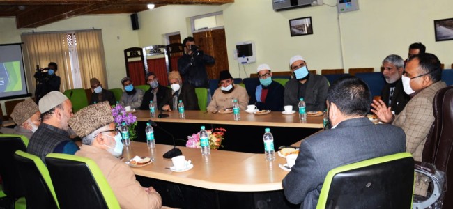 Div Com Kashmir seeks Religious Scholars support to sensitize Youth on dangerous trend in drug abuse Div Com Kashmir seeks Religious Scholars support to sensitize Youth on dangerous trend in drug abuse