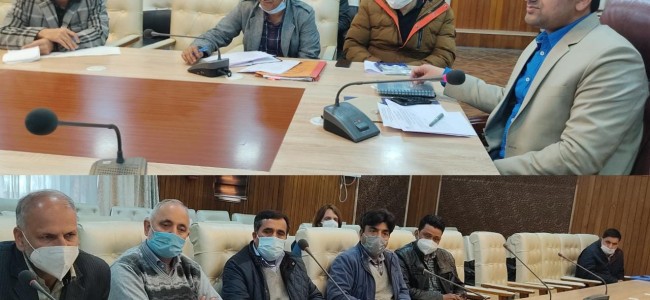 DC Srinagar takes stock of Srinagar Sewerage project DC Srinagar takes stock of Srinagar Sewerage project