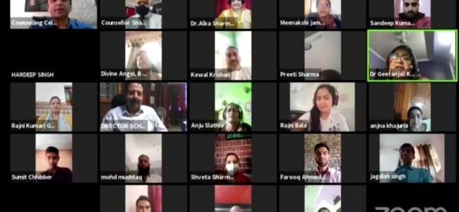 DSEJ organises motivational talk on’ Hope during Pandemic Times’ under Manodarpan DSEJ organises motivational talk on’ Hope during Pandemic Times’ under Manodarpan