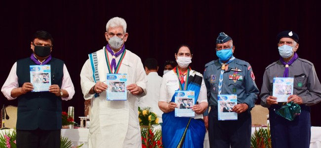 Lt Governor attends J&K Bharat Scouts & Guides’ Rajya Puraskar Award Ceremony