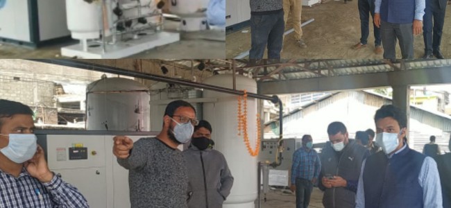 1000 LPM Oxygen generation plant made functional at Kulgam 1000 LPM Oxygen generation plant made functional at Kulgam