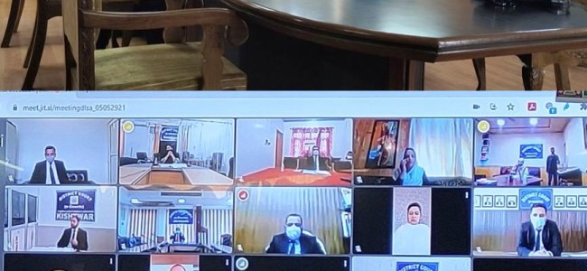 Justice Magrey  emphasises upon DLSAs to help people during Covid-19 Pandemic Justice Magrey  emphasises upon DLSAs to help people during Covid-19 Pandemic