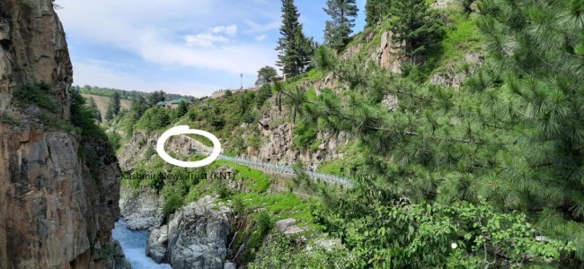 Woman along infant attempt suicide near Aharbal waterfall Woman along infant attempt suicide near Aharbal waterfall