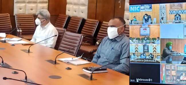 Chief Secretary reviews district-wise COVID containment measures Chief Secretary reviews district-wise COVID containment measures