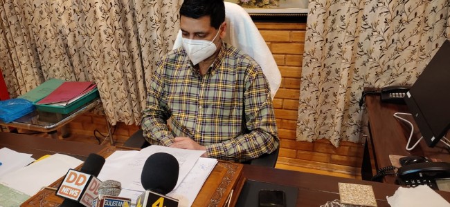 War against Covid-19 not over yet: DC Budgam War against Covid-19 not over yet: DC Budgam