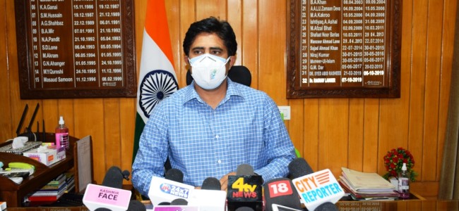 Situation improving, SOPs, CAB vital to prevent spike in infections: DC Pulwama Situation improving, SOPs, CAB vital to prevent spike in infections: DC Pulwama