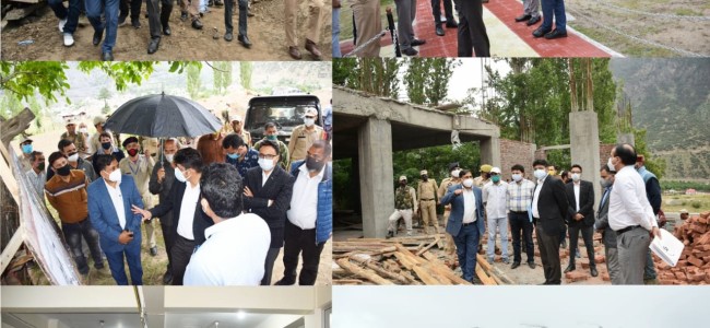 Div Com Jammu visits far off areas of Paddar and Sinthan top Div Com Jammu visits far off areas of Paddar and Sinthan top