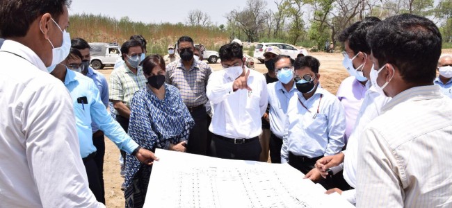 Div Com inspects pace of progress of works in AIIMS- Jammu Div Com inspects pace of progress of works in AIIMS- Jammu