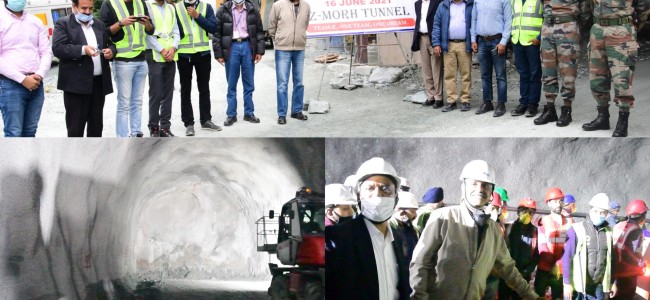 ED NHIDCL initiates ceremonial blast for breakthrough of Z-Morh Tunnel ED NHIDCL initiates ceremonial blast for breakthrough of Z-Morh Tunnel