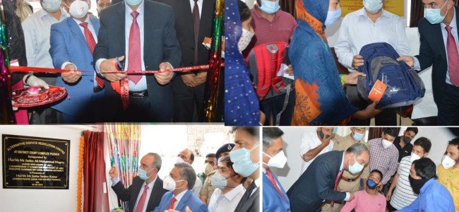 Justice Magrey, Justice Sanjeev inaugurate E- Seva Kendra, other facilities at District Court Complex Poonch Justice Magrey, Justice Sanjeev inaugurate E- Seva Kendra, other facilities at District Court Complex Poonch