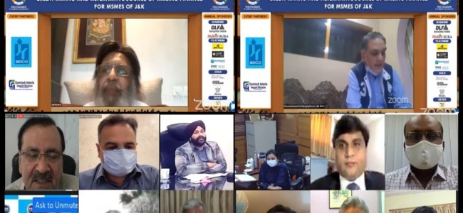 SIDCO, PHDCCI hold webinar on schemes of SIDBI, Credit Rating, Alternative Source of Raising Finance for MSMEs of JK SIDCO, PHDCCI hold webinar on schemes of SIDBI, Credit Rating, Alternative Source of Raising Finance for MSMEs of JK