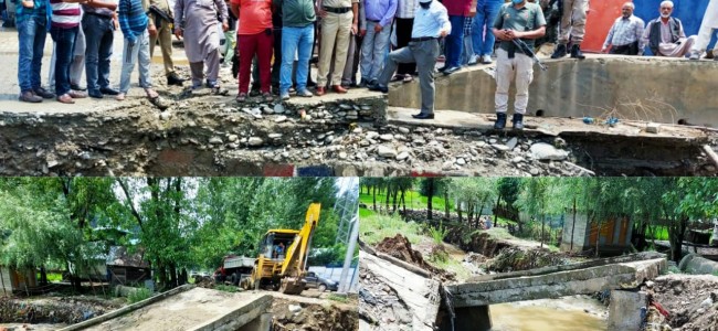 DC Kupwara takes stock of flood damage DC Kupwara takes stock of flood damage