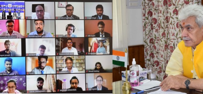 We are creating favourable ecosystem for youth, entrepreneurs to be partners in transforming J&K’s future: LG We are creating favourable ecosystem for youth, entrepreneurs to be partners in transforming J&K’s future: LG