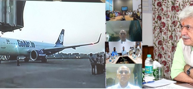 Lt Governor inaugurates much-awaited Night Flight Operations at Jammu Airport Lt Governor inaugurates much-awaited Night Flight Operations at Jammu Airport