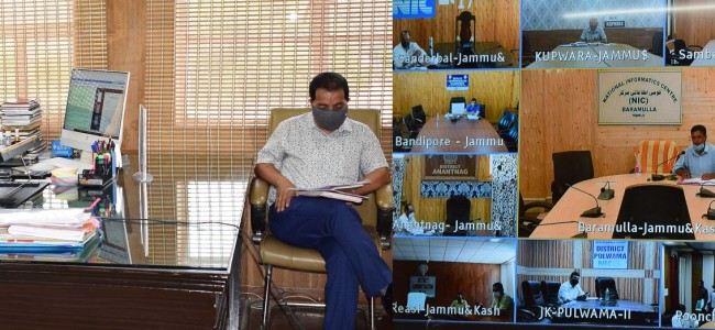Navin Choudhary reviews implementation of High Density Plantation scheme in J&K Navin Choudhary reviews implementation of High Density Plantation scheme in J&K