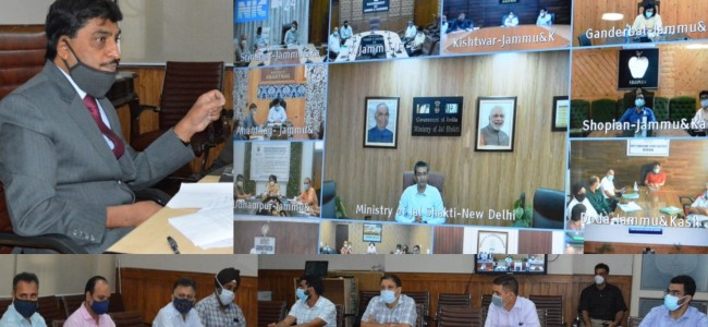 Implementation of Jal Jeevan Mission in J&K reviewed Implementation of Jal Jeevan Mission in J&K reviewed