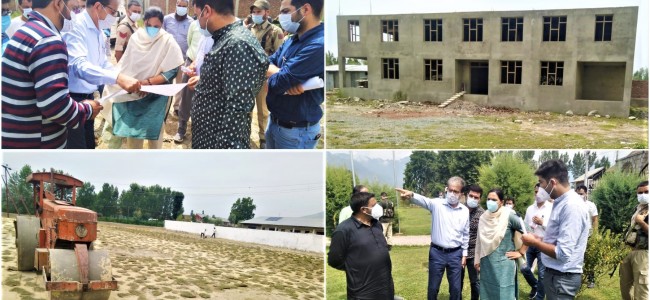 DC Ganderbal takes extensive tour of town DC Ganderbal takes extensive tour of town