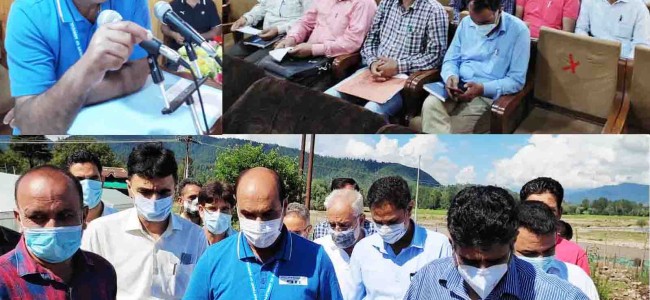 Director Agriculture Kashmir conducts extensive tour of Kupwara Director Agriculture Kashmir conducts extensive tour of Kupwara