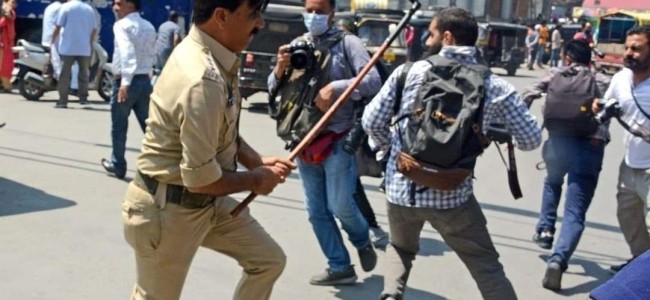 Thrashing of journalists: DGP orders action against police officer Thrashing of journalists: DGP orders action against police officer