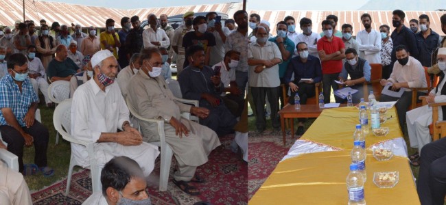 Advisor Baseer Khan holds public interaction at Hazratbal, Srinagar Advisor Baseer Khan holds public interaction at Hazratbal, Srinagar