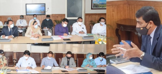 Chief Secretary reviews COVID situation in Srinagar Chief Secretary reviews COVID situation in Srinagar