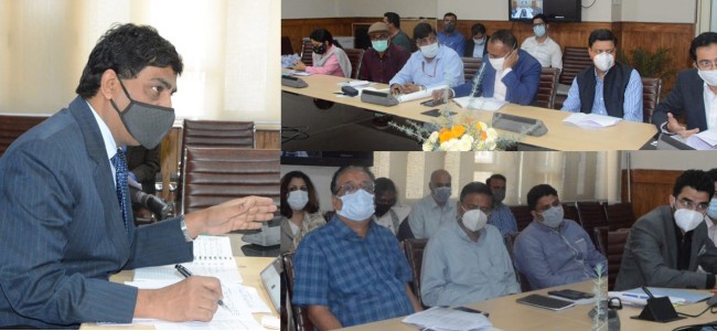Chief Secretary reviews progress of mega developmental projects in J&K Chief Secretary reviews progress of mega developmental projects in J&K