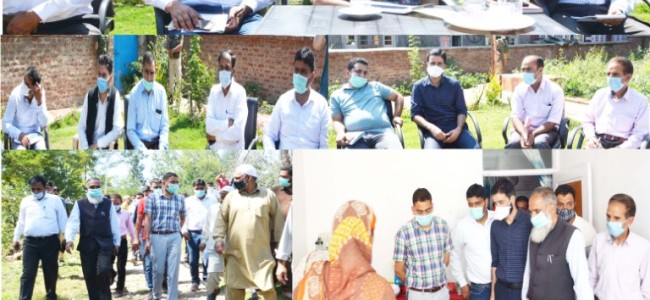 DC Shopian tours various areas of the district DC Shopian tours various areas of the district