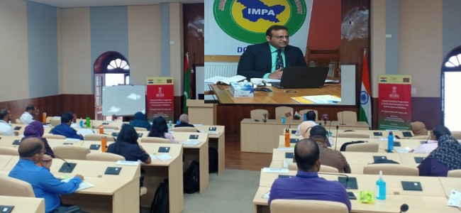 DG, IMPARD conducts online training session for the civil servants of Maldives
