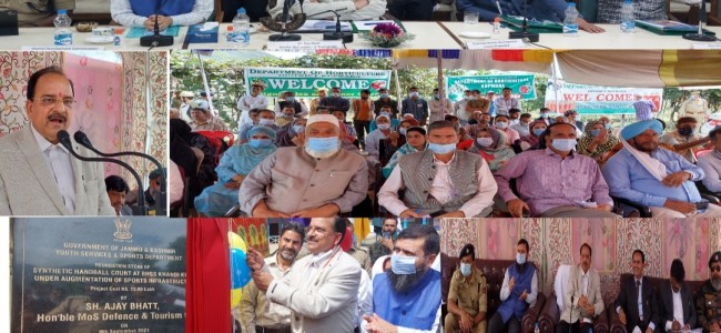 Union Minister of State for Defence, Tourism visits Kupwara Union Minister of State for Defence, Tourism visits Kupwara