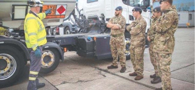 British military begins deliveries to ease fuel supply crisis