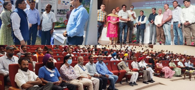 Farmers felicitated for contributing towards Northern India Regional Agriculture Fair Farmers felicitated for contributing towards Northern India Regional Agriculture Fair