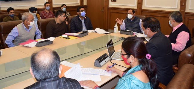 Advisor Bhatnagar reviews progress of various ongoing projects of SDD Advisor Bhatnagar reviews progress of various ongoing projects of SDD