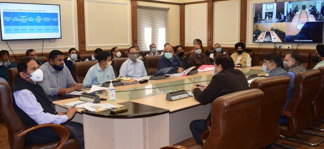 Advisor Bhatnagar assesses performance of Jal Shakti Deptt Advisor Bhatnagar assesses performance of Jal Shakti Deptt