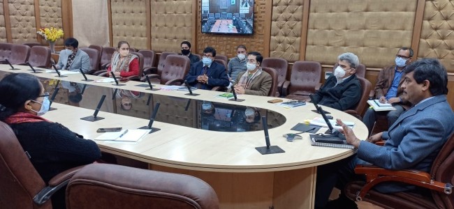 CS reviews the status of health and malnourishment in Jammu and Kashmir